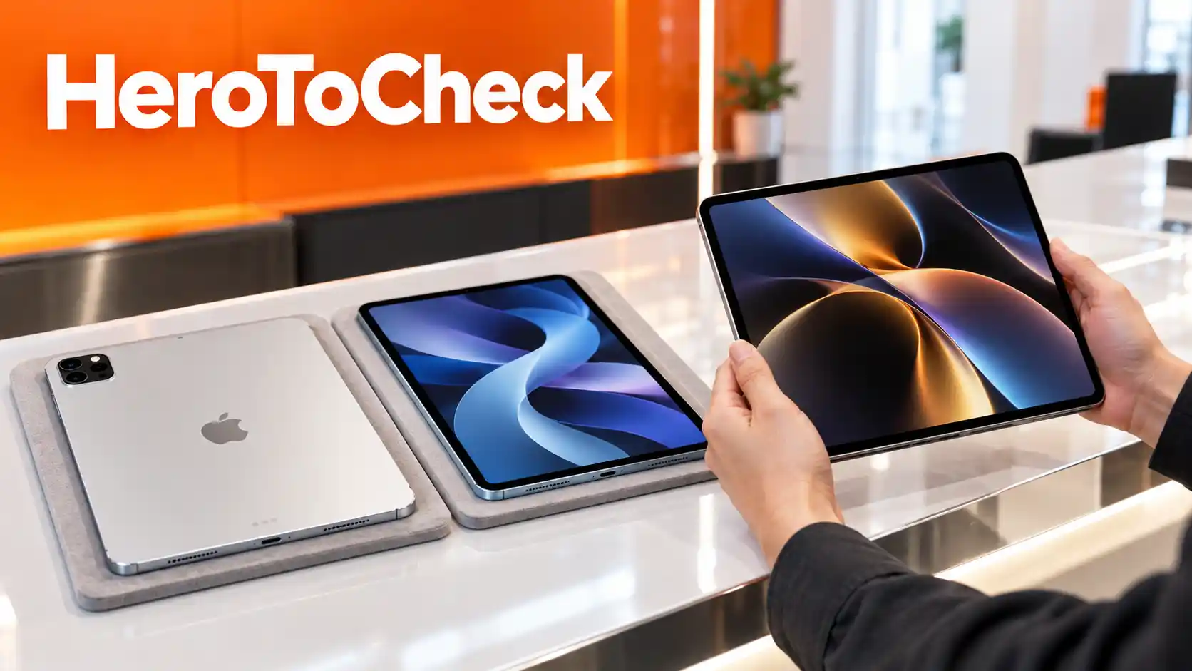 ภาพประกอบข้อมูลประเมินและรับฝาก iPad บน HeroToCheck พร้อมการตรวจสภาพอุปกรณ์